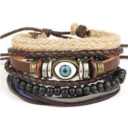 Fashion Beaded Leather Bracelets And Bracelets - Christina Clovi 