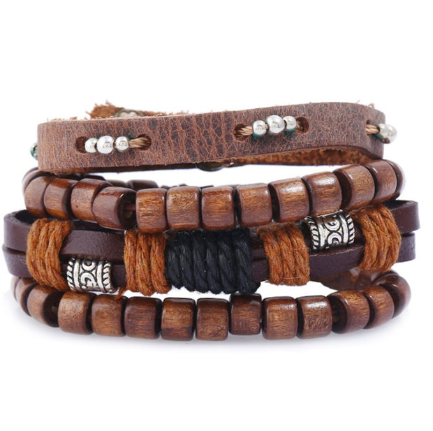 Fashion Beaded Leather Bracelets And Bracelets - Christina Clovi 