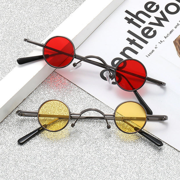 Super Small Round Frame Retro Sunglasses For Men Women Prince Glasses Hip Hop Sunglasses - Christina Clovi 