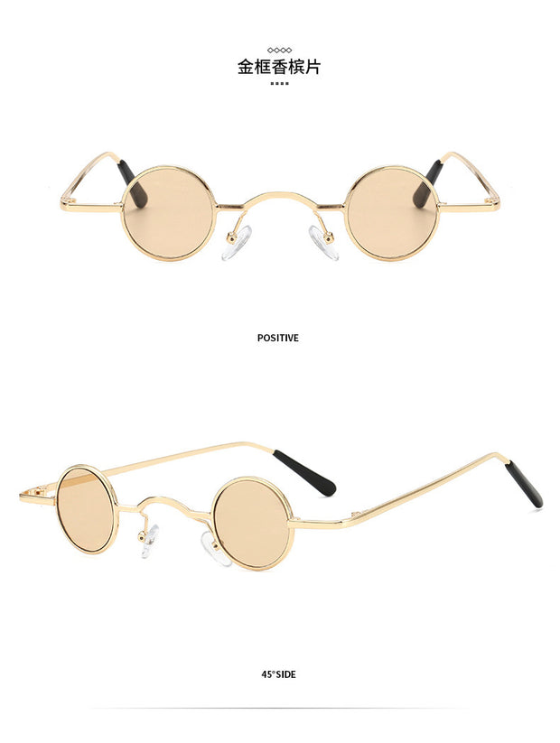 Super Small Round Frame Retro Sunglasses For Men Women Prince Glasses Hip Hop Sunglasses - Christina Clovi 