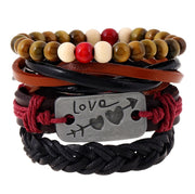 Fashion Beaded Leather Bracelets And Bracelets - Christina Clovi 