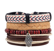 Fashion Beaded Leather Bracelets And Bracelets - Christina Clovi 