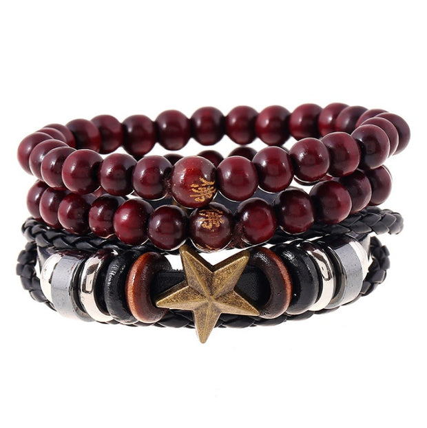 Fashion Beaded Leather Bracelets And Bracelets - Christina Clovi 