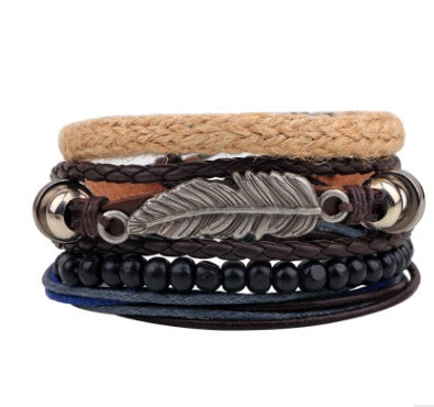 Fashion Beaded Leather Bracelets And Bracelets - Christina Clovi 