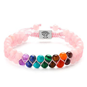 Fashion Jewelry 6mm Colorful Natural Stone Double-layer Bracelet - Christina Clovi 