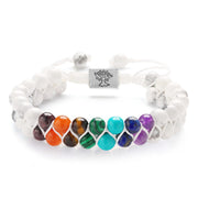 Fashion Jewelry 6mm Colorful Natural Stone Double-layer Bracelet - Christina Clovi 