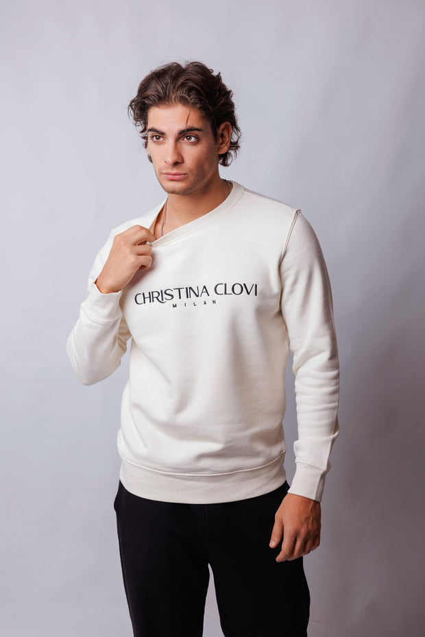 White Christina Clovi Sweatshirt