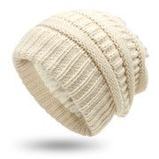 Hats Women's Protective Hairstyles, Warm Woolen Knit Satin Hats - Christina Clovi 